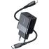 Mcdodo CH-1952 USB + USB-C wall charger, 20W + USB-C to Lightning cable (black)